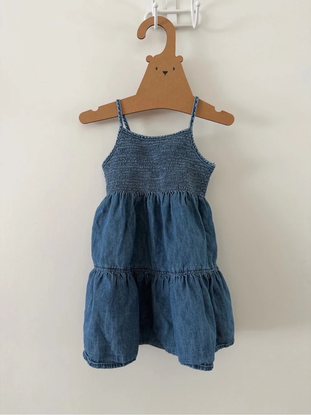 Gap Kids Smocked Denim Dress with Matching Bloomers
